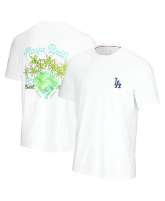 Men's Tommy Bahama White Los Angeles Dodgers Playa Ball T-shirt