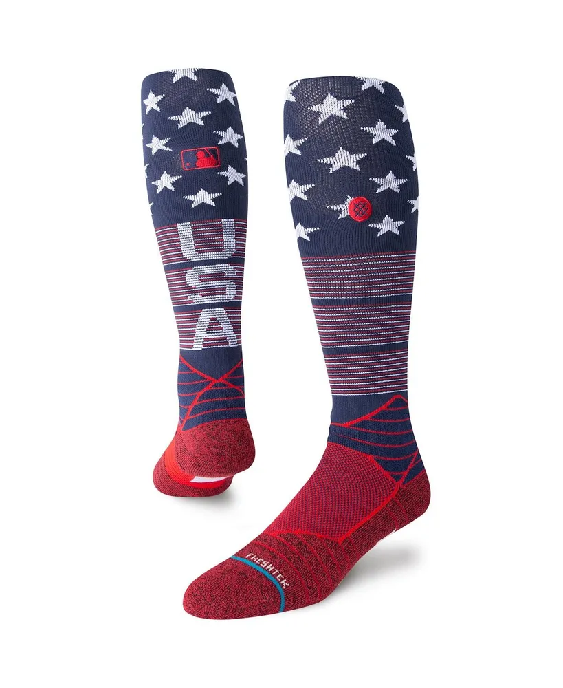 Male Texas Rangers Stance Navy 2023 City Connect Over the Calf Socks