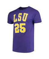 Men's Original Retro Brand Ben Simmons Purple Lsu Tigers Alumni Basketball Jersey T-shirt