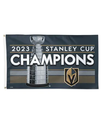 Wincraft Vegas Golden Knights 2023 Stanley Cup Champions Locker Room 3' x 5' On-Ice Single-Sided Deluxe Flag
