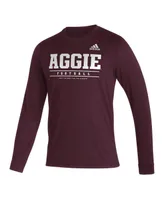 Men's adidas Maroon Texas A&M Aggies Sideline Creator Practice Aeroready Long Sleeve T-shirt