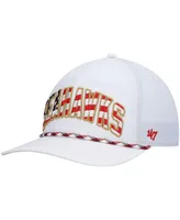 Men's '47 Brand White Seattle Seahawks Hitch Stars and Stripes Trucker Adjustable Hat