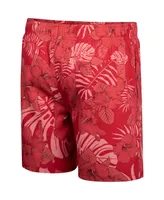 Men's Colosseum Red Wisconsin Badgers The Dude Swim Shorts