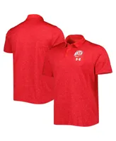 Men's Under Armour Red Utah Utes Static Performance Polo Shirt