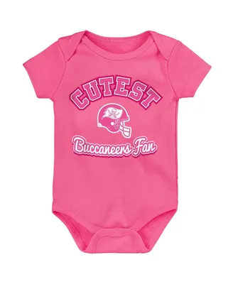 Packers Newborn Cutest Fan Hearts Bodysuit 0 3 Months Pink