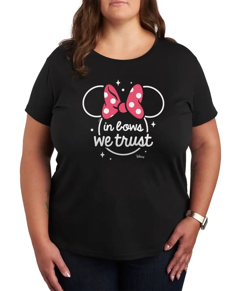 Hybrid Apparel Trendy Plus Size Minnie Mouse Graphic T-shirt