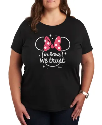 Air Waves Trendy Plus Minnie Mouse Graphic T-shirt