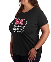 Hybrid Apparel Trendy Plus Size Minnie Mouse Graphic T-shirt