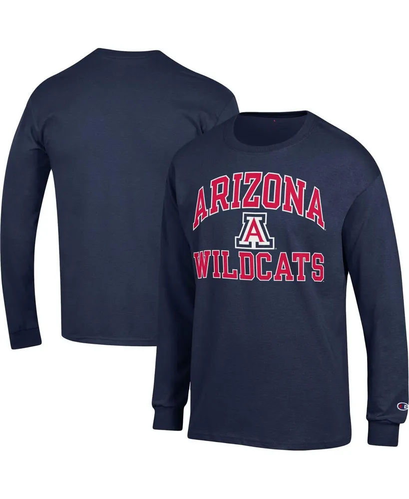 Men's Champion Navy Arizona Wildcats High Motor Long Sleeve T-shirt