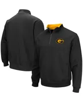 Men's Colosseum Black Grambling Tigers Tortugas Quarter-Zip Sweatshirt