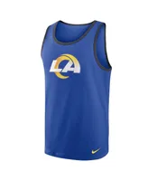 Men's Nike Royal Los Angeles Rams Tri-Blend Tank Top