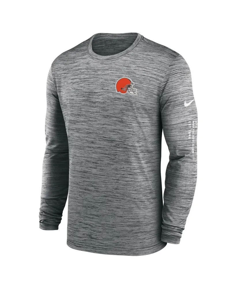 Men's Nike Anthracite Cleveland Browns Velocity Long Sleeve T-shirt