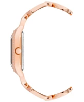 Anne Klein Women's Quartz Rose Gold-Tone Alloy Watch 24mm x 35.5mm - Pink, Rose Gold