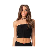 Women's Sweetpea Ruched Pointelle Tube Top