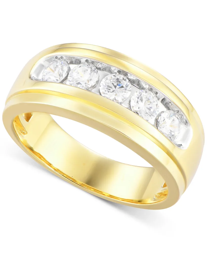 Men's Diamond Channel-Set Band (1 ct. t.w.) in 10k Gold