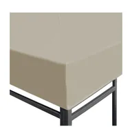 vidaXL Gazebo Top Cover 1 oz/ft² 9.8'x9.8' Beige