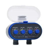 vidaXL Double Outlet Water Timer with Ball Valves