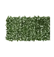 vidaXL Balcony Screen with Dark Green Leaves 157.5"x29.5"