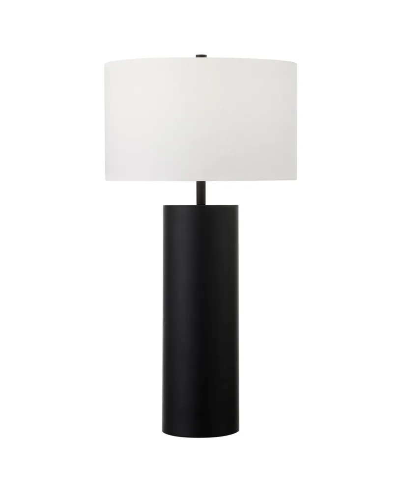 Hudson & Canal York 29.5" Tall Table Lamp with Linen Shade