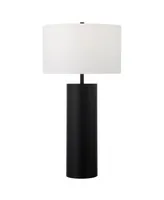 Hudson & Canal York 29.5" Tall Table Lamp with Linen Shade