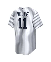 Men's Nike Anthony Volpe White New York Yankees Home Replica Player Jersey