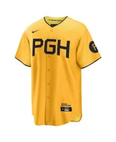 Men's Nike Ke'Bryan Hayes Gold Pittsburgh Pirates 2023 City Connect Replica Player Jersey