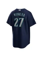 Men's Nike Jesse Winker Navy Seattle Mariners Alternate Replica Player Jersey