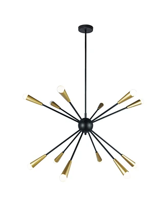 Kanmee 38.2" 12-Light Indoor Chandelier with Light Kit