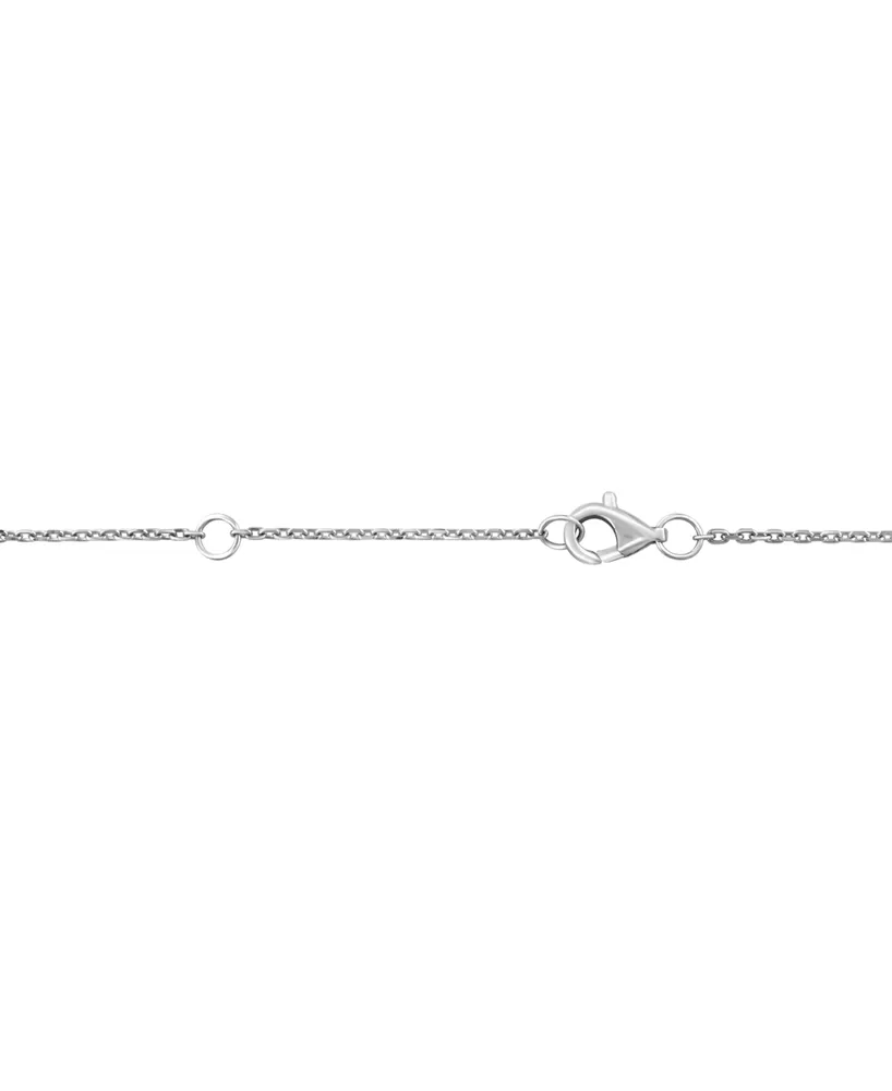 Effy Diamond Multi-Cut Heart 18" Pendant Necklace (1/2 ct. t.w.) in 14k White Gold