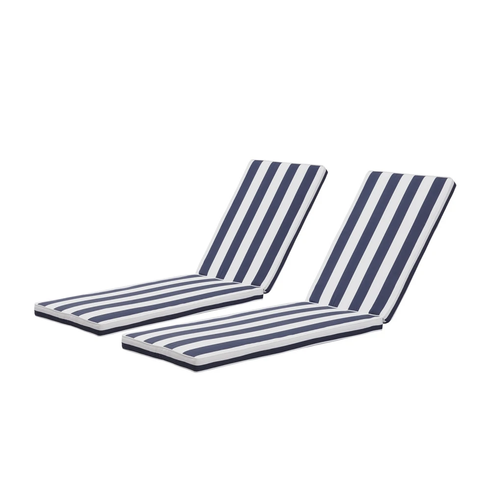 Simplie Fun 2 Pieces Set Outdoor Lounge Chair Cushion Replacement Patio Furniture Seat Cushion Chaise Lounge