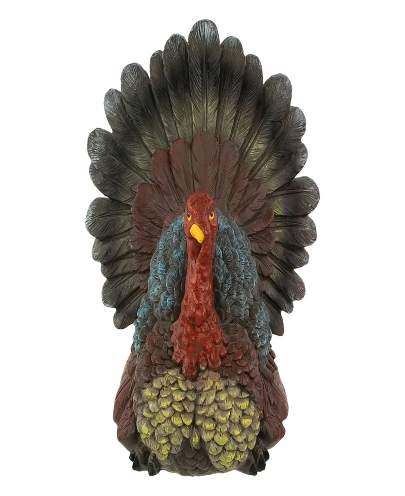 10.5" Fall Harvest Turkey Tabletop Decoration