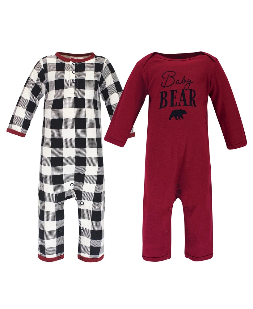 Touched by Nature Baby Boys Unisex Holiday Pajamas, Bear