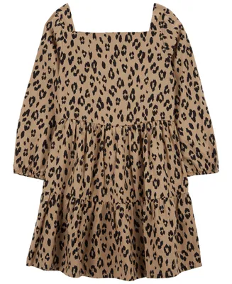 Carter's Little Girls Leopard Twill Dress