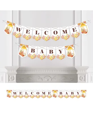 Fall Foliage Baby Autumn Leaves Baby Shower Bunting Banner Party - Welcome Baby - Assorted Pre