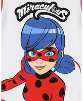 Miraculous Tales of Ladybug Little Girls Miraculous: & Cat Noir Tight Fit Character Cartoon Sleep Pajama Set