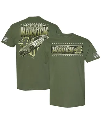 Men's Stewart-Haas Racing Team Collection Olive Kevin Harvick Busch Light Military-Inspired T-shirt