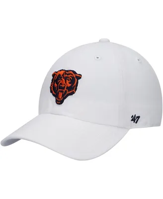 Men's '47 Brand White Chicago Bears Team Clean Up Adjustable Hat