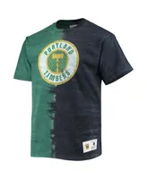 Men's Mitchell & Ness Green Portland Timbers Vertical Tie-Dye Top