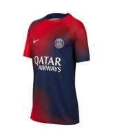 Big Boys and Girls Nike Navy Paris Saint-Germain 2023/24 Pre-Match Performance Top