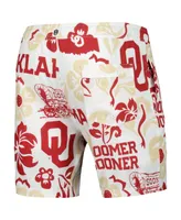 Men's Wes & Willy White Oklahoma Sooners Tech Swimming Trunks