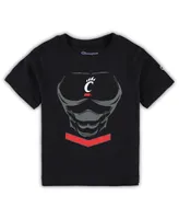 Toddler Boys and Girls Champion Black Cincinnati Bearcats Super Hero T-shirt