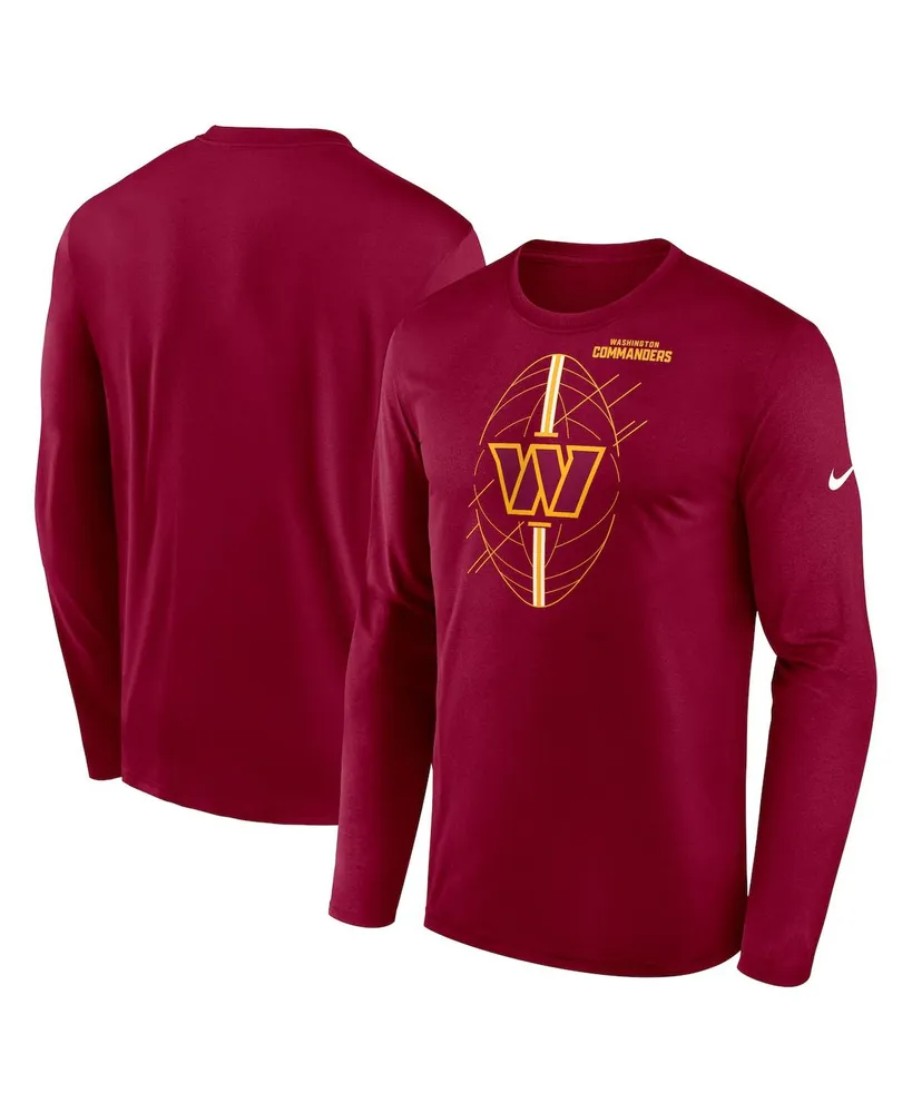 Men's Nike Burgundy Washington Commanders Legend Icon Long Sleeve T-shirt