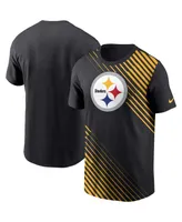 Men's Nike Black Pittsburgh Steelers Yard Line Fashion Asbury T-shirt