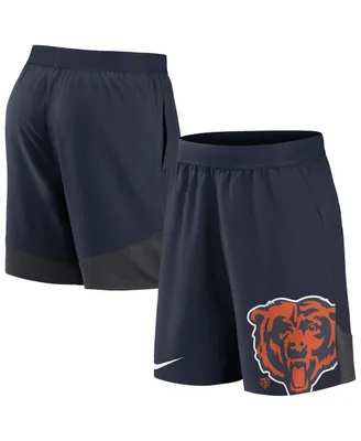 Men's Nike Navy Chicago Bears Stretch Performance Shorts