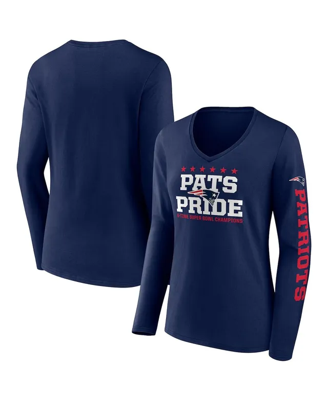 Lids Denver Broncos Fanatics Branded Women's Hometown Sweep Long Sleeve  V-Neck T-Shirt - Navy