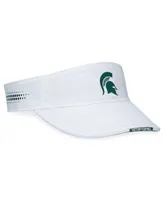 Men's Top of the World White Michigan State Spartans Flare Adjustable Visor