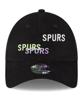 Men's New Era Black Tottenham Hotspur Triple Wordmark 9FORTY Adjustable Hat
