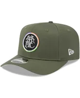 Men's New Era Olive Tottenham Hotspur Flock 9FIFTY Adjustable Hat