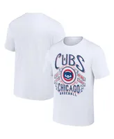 Men's Darius Rucker Collection by Fanatics White Chicago Cubs Distressed Rock T-shirt