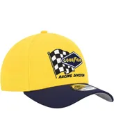 Men's New Era Yellow, Blue Nascar 9FORTY A-Frame Trucker Snapback Hat